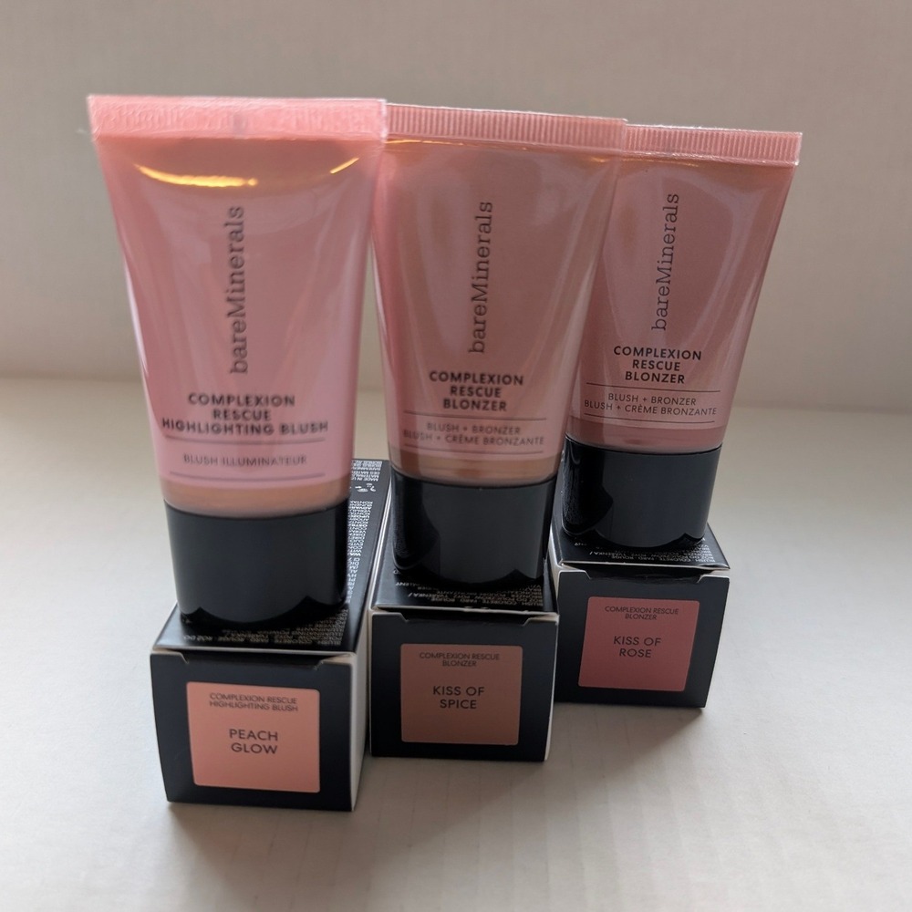 bareMinerals Blonzer Kiss of Spice Kiss of Rose Highlighting Blush Peach Glow